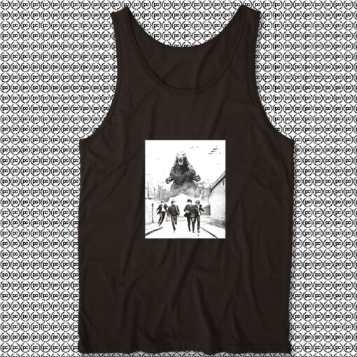 Godzilla Versus The Beatles Unisex Tank Tops