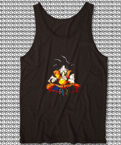 Goku Anime Fighter Smoking Funny Unisex Tank Tops