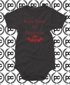 Goth In Training Baby Onesie