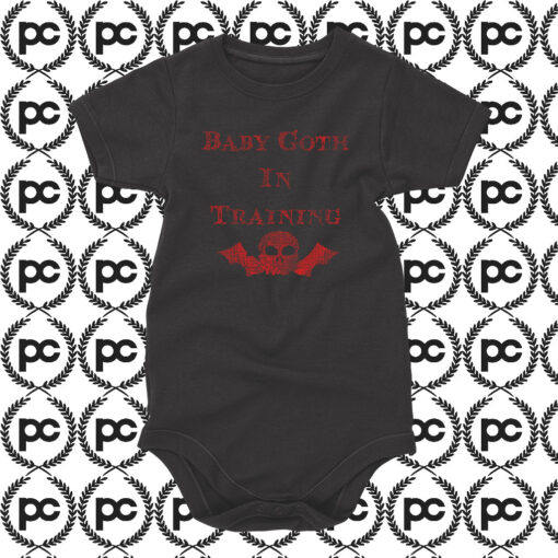 Goth In Training Baby Onesie