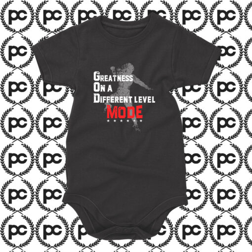 Greatness On A Different Level Mode Baby Onesie