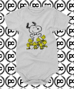 Happy Snoopy Peanuts Baby Onesie