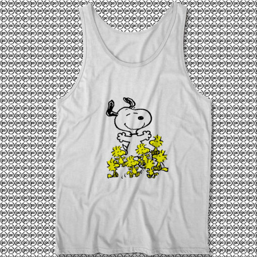 Happy Snoopy Peanuts Unisex Tank Tops