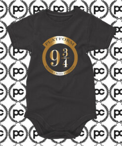 Harry Potter Platform 9 3 4 Kings Cross Station Baby Onesie