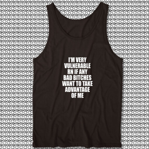 Im Very Vulnerable Lmao Unisex Tank Tops