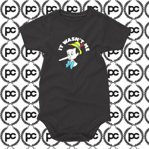 It Wasnt Me Pinocchio Long Nose Disney Baby Onesie