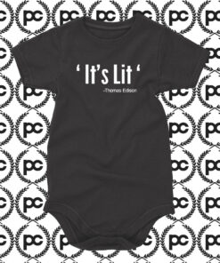 ItS Lit Thomas Edison Baby Onesie