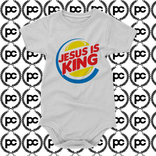 Jesus Is King Burger King Baby Onesie