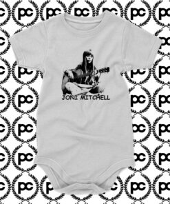 Joni Mitchell Guitar Baby Onesie