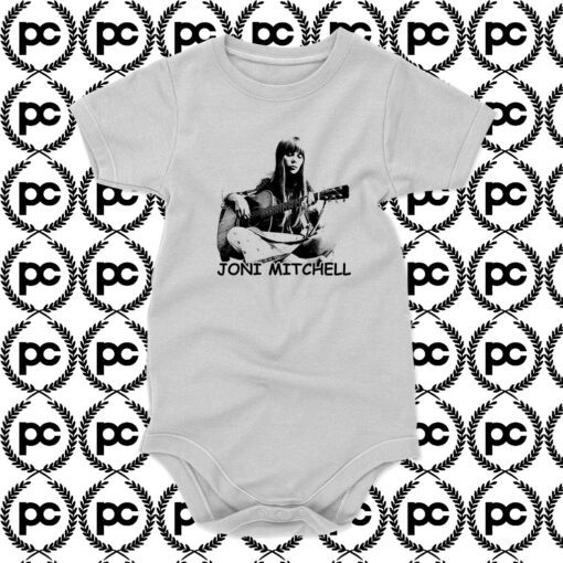 Joni Mitchell Guitar Baby Onesie