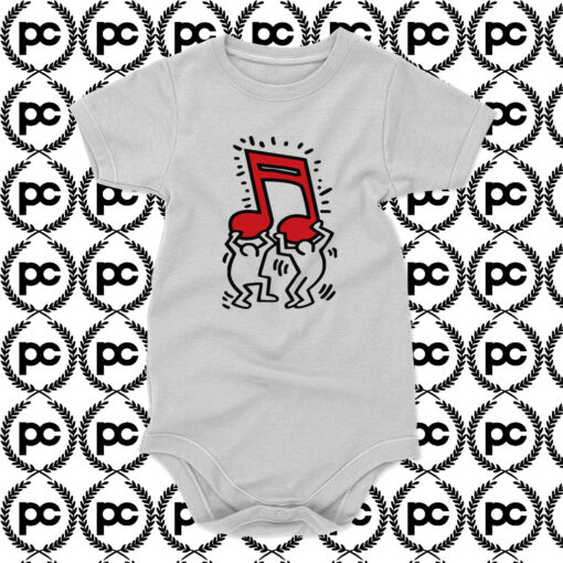 Keith Haring Music Dance Baby Onesie