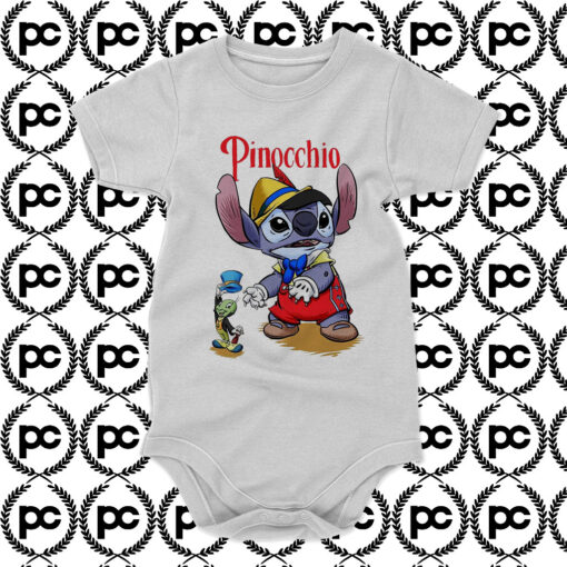 Lilo Stitch Pinocchio Funny Baby Onesie