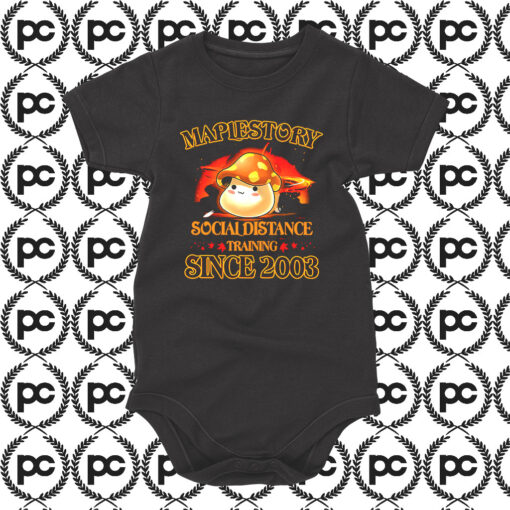 Maplestory Social Distance Training Baby Onesie