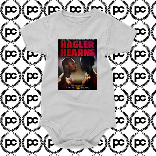 Marvin Hagler Vs Tommy Hearns 1985 Baby Onesie