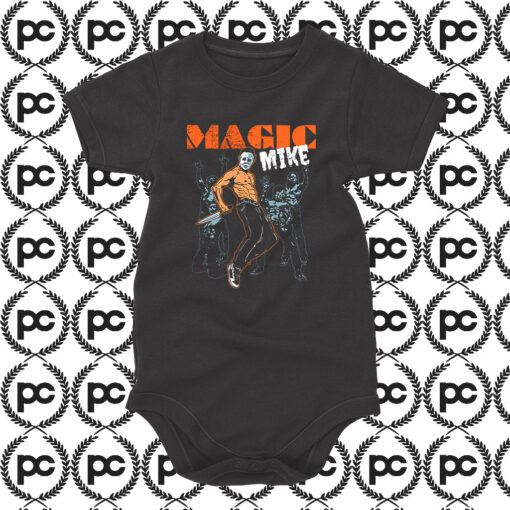 Michael Myers Magic Mike Halloween Baby Onesie