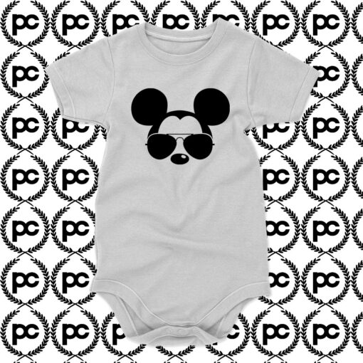 Mickey Mouse Sunglasses Baby Onesie