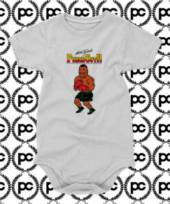 Mike Tyson Punchout Cartoon Baby Onesie