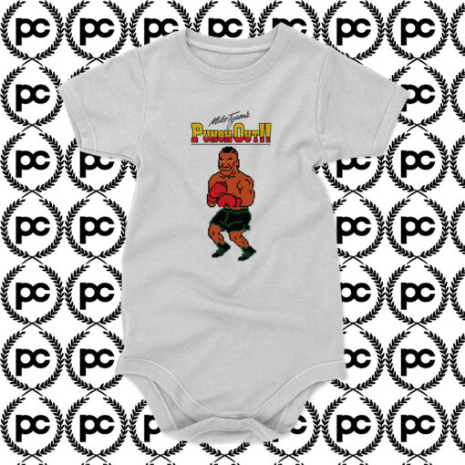 Mike Tyson Punchout Cartoon Baby Onesie