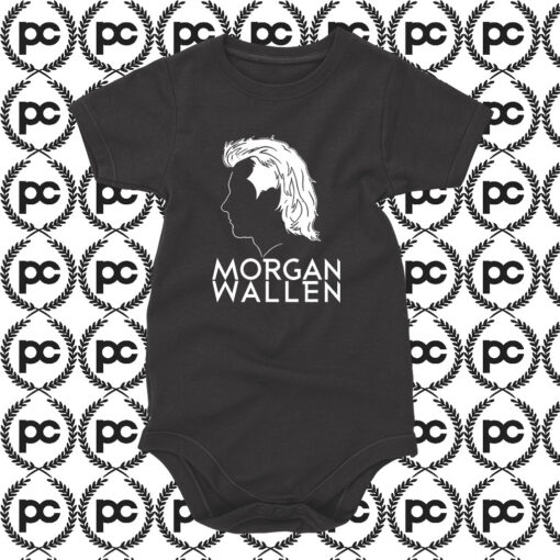 Morgan Wallen Silluet Baby Onesie