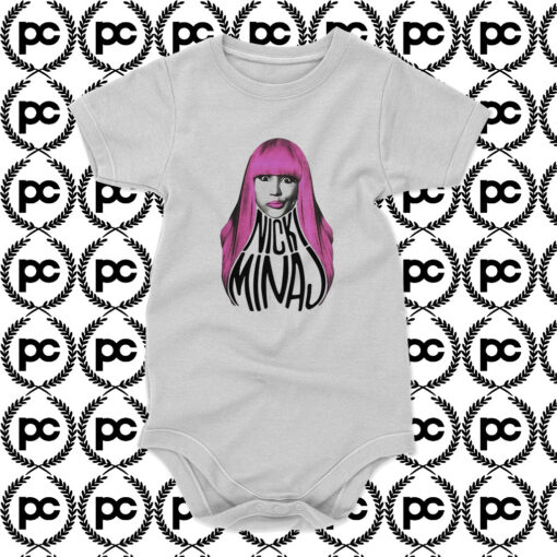 Nicki Minaj Pink Hair Baby Onesie