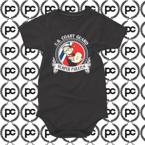 Popeye US Coast Guard Semper Paratus Baby Onesie