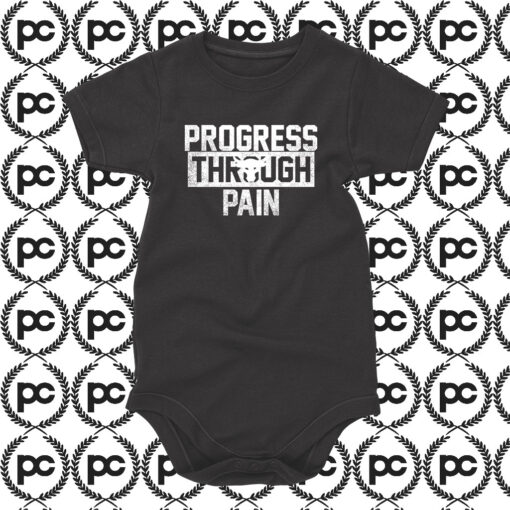 Progress Through Pain Under Armour Baby Onesie