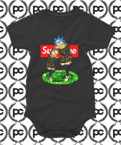 Rick Morty Supreme Thug Life Baby Onesie