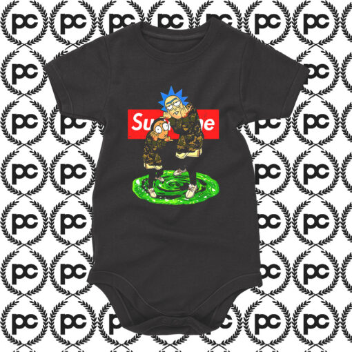 Rick Morty Supreme Thug Life Baby Onesie