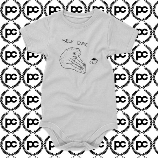 Self Care Frog Baby Onesie