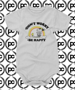 Snoopy Dont Worry be happy Baby Onesie