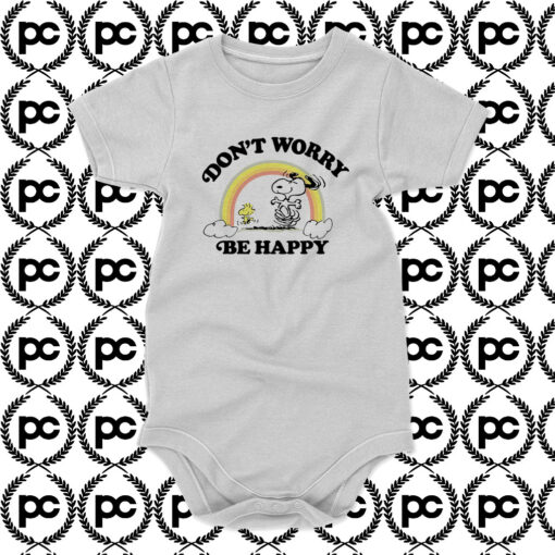 Snoopy Dont Worry be happy Baby Onesie