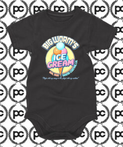 Special of Big Worms Ice Cream Baby Onesie