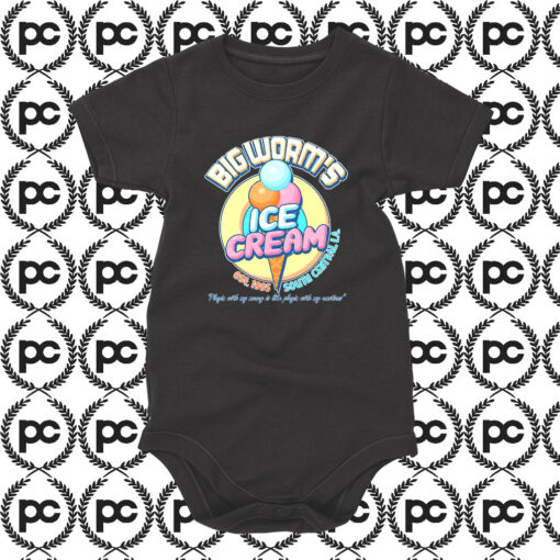 Special of Big Worms Ice Cream Baby Onesie