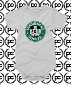 Starbucks Coffee Mickey Mouse Baby Onesie