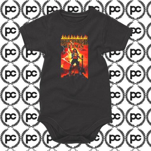 Stranger Things 4 Series Eddie Munson Baby Onesie