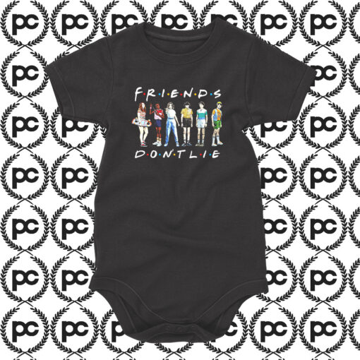 Stranger Things Friends Dont Lie Baby Onesie