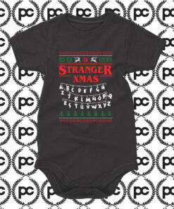 Stranger Things Xmas Christmas Baby Onesie