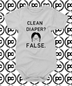 The Office Clean Diapper False Baby Onesie