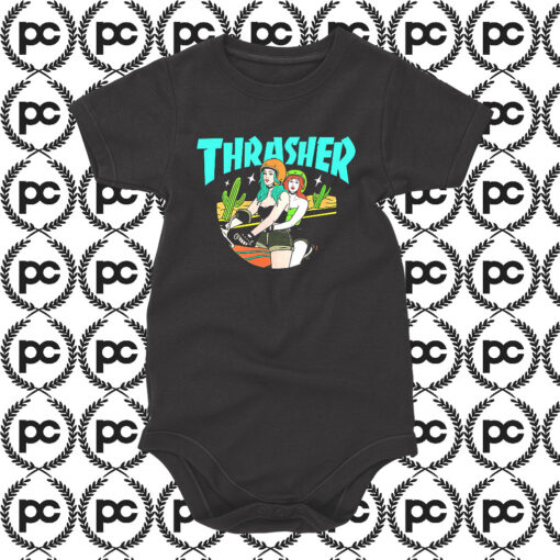 Thrasher Old Girl Moto Baby Onesie