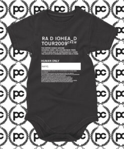 Tour 2009 Radiohead Crew Baby Onesie