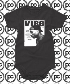 Tupac Shakur Vibe Magazine Baby Onesie