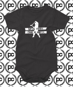 Until Every Cage Is Empty Retro Baby Onesie