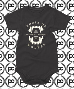 Vintage My Chemical Romance House Of Wolves Baby Onesie