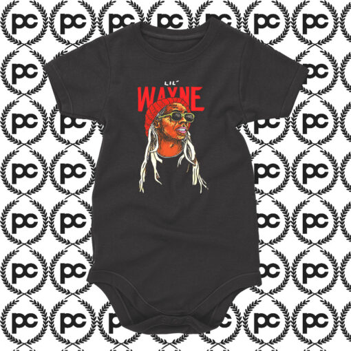 lil Wayne Painting Rapper Baby Onesie