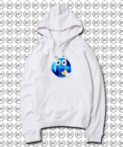 Blue Emoji Eating a Cookie Hoodie