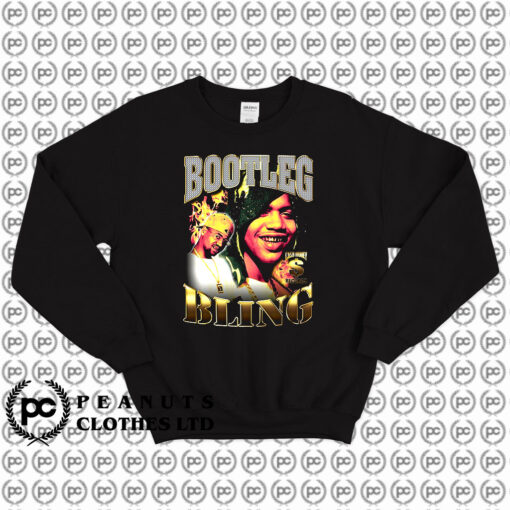 Bootleg Bling Text Styles Vintage Sweatshirt