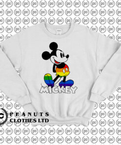 Classic Mickey Rainbow Stripes Sweatshirt