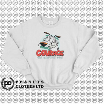 Courage The Cowardly Dog Courage Juniors Sweatshirt