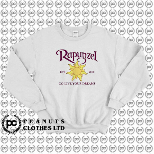 Disney Tangled Rapunzel Go Live Your Dream Sweatshirt