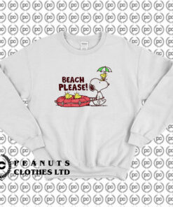 Lets Go To The Beach Snoopy Sweatshirt